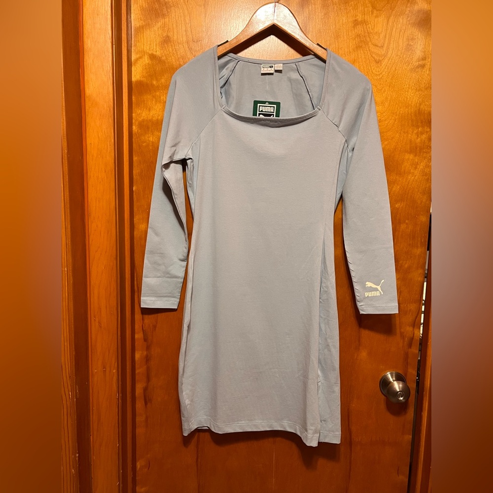 Puma Women's Sky Blue Long Sleeve Dress